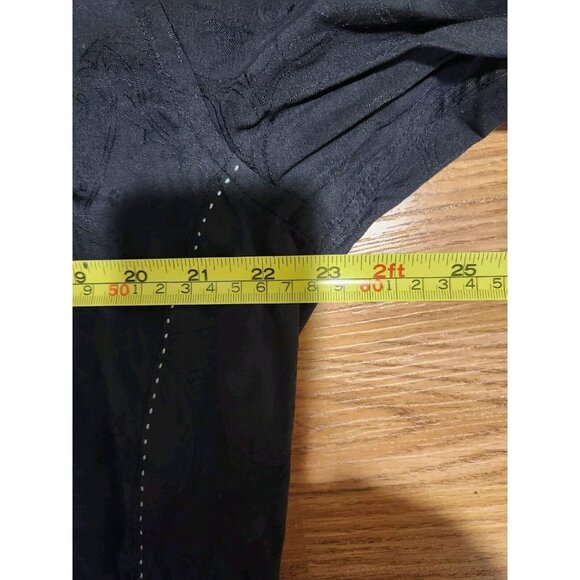 Au Noir Men Dress Shirt Black Long Sleeves Size 6 Pre-Owned - Picture 7 of 9